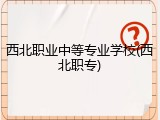 西北职业中等专业学校(西北职专)