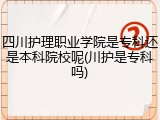 四川护理职业学院是专科还是本科院校呢(川护是专科吗)