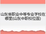 山东省职业中等专业学校在哪里(山东中职校位置)