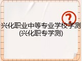 兴化职业中等专业学校学测(兴化职专学测)