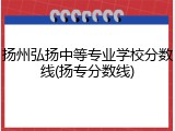 扬州弘扬中等专业学校分数线(扬专分数线)