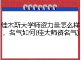 佳木斯大学师资力量怎么样，名气如何(佳大师资名气)