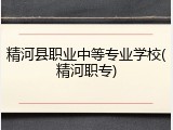 精河县职业中等专业学校(精河职专)