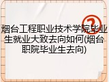 烟台工程职业技术学院毕业生就业大致去向如何(烟台职院毕业生去向)