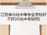江苏省兴化中等专业学校好不好(兴化中专如何)