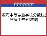 滨海中等专业学校分数线(滨海中专分数线)