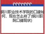 铜川职业技术学院的口碑如何，现在怎么样了(铜川职院口碑现状)