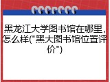 黑龙江大学图书馆在哪里，怎么样("黑大图书馆位置评价")