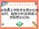 武昌首义学院学生男女比例如何，趋势分析(武昌首义学院男女比例)