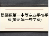 景德镇第一中等专业学校学费(景德镇一专学费)