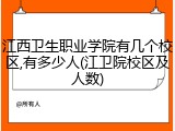 江西卫生职业学院有几个校区,有多少人(江卫院校区及人数)