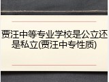 贾汪中等专业学校是公立还是私立(贾汪中专性质)