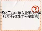 怀化工业中等专业学校分数线多少(怀化工专录取线)