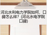 河北水利电力学院如何，口碑怎么样？(河北水电学院口碑)