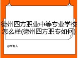德州四方职业中等专业学校怎么样(德州四方职专如何)