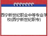 西宁新世纪职业中等专业学校(西宁新世纪职专)