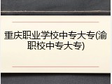 重庆职业学校中专大专(渝职校中专大专)