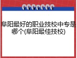 阜阳最好的职业技校中专是哪个(阜阳最佳技校)