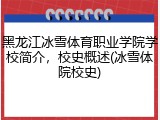 黑龙江冰雪体育职业学院学校简介，校史概述(冰雪体院校史)