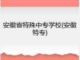 安徽省特殊中专学校(安徽特专)