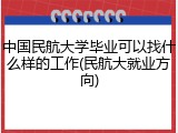 中国民航大学毕业可以找什么样的工作(民航大就业方向)