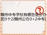 赣州中专学校有哪些是公办的3十2(赣州公办3+2中专)
