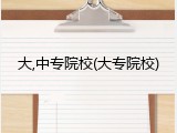 大,中专院校(大专院校)