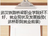 武汉铁路桥梁职业学院好不好，就业现状及发展趋势(武桥职院就业前景)