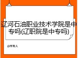 辽河石油职业技术学院是中专吗(辽职院是中专吗)