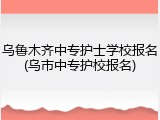 乌鲁木齐中专护士学校报名(乌市中专护校报名)