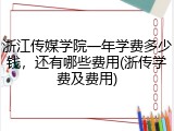浙江传媒学院一年学费多少钱，还有哪些费用(浙传学费及费用)