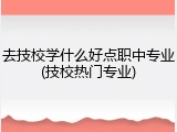 去技校学什么好点职中专业(技校热门专业)