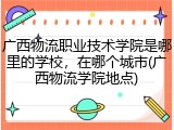 广西物流职业技术学院是哪里的学校，在哪个城市(广西物流学院地点)