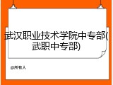 武汉职业技术学院中专部(武职中专部)