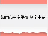湖南市中专学校(湖南中专)