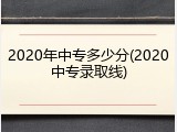 2020年中专多少分(2020中专录取线)