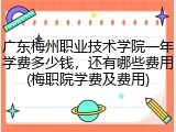 广东梅州职业技术学院一年学费多少钱，还有哪些费用(梅职院学费及费用)