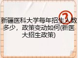 新疆医科大学每年招生人数多少，政策变动如何(新医大招生政策)