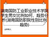 湖南国防工业职业技术学院学生男女比例如何，趋势分析(湖南国防职院性别比例趋势)