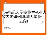 北京师范大学毕业生就业大致去向如何(北师大毕业生去向)