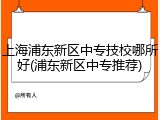 上海浦东新区中专技校哪所好(浦东新区中专推荐)