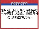 烟台幼儿师范高等专科学校自考可以去读吗，流程是什么(烟师自考流程)