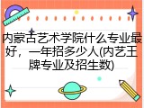 内蒙古艺术学院什么专业最好，一年招多少人(内艺王牌专业及招生数)
