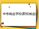 中专就业学校(职校就业)