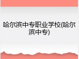 哈尔滨中专职业学校(哈尔滨中专)