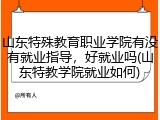 山东特殊教育职业学院有没有就业指导，好就业吗(山东特教学院就业如何)