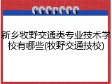 新乡牧野交通类专业技术学校有哪些(牧野交通技校)