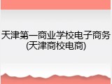 天津第一商业学校电子商务(天津商校电商)