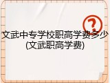 文武中专学校职高学费多少(文武职高学费)