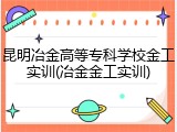 昆明冶金高等专科学校金工实训(冶金金工实训)